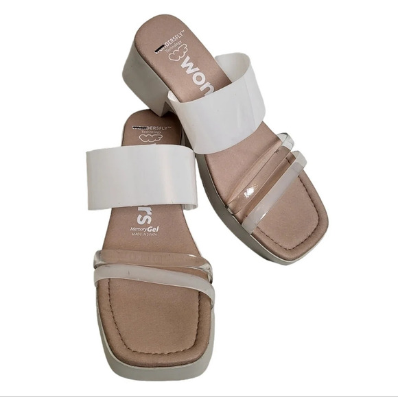 Wonders Shoes - Wonders D-1002 Platform Slide Sandals